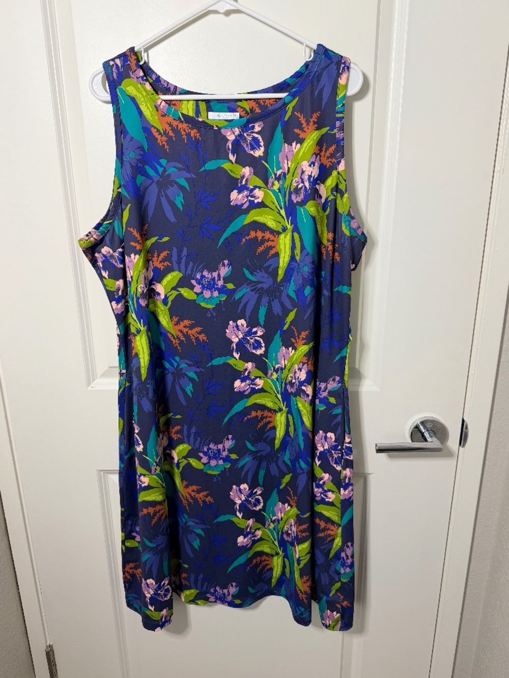 Columbia Tropical Print Chill River Dress, size 2X